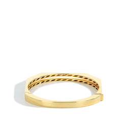 2 Row Diamond Bangle Bracelet