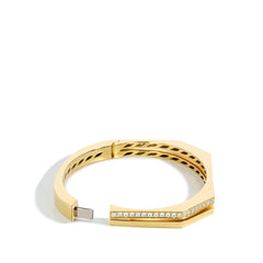 2 Row Diamond Bangle Bracelet