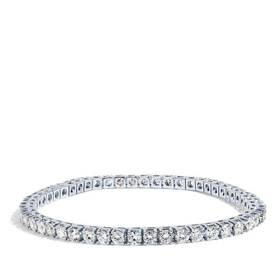 9.5 Carat Men's Diamond Tennis Bracelet in 14k White Gold - Private Label product