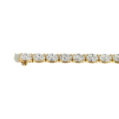 Oval-Cut Lab Grown Diamond Tennis Bracelet