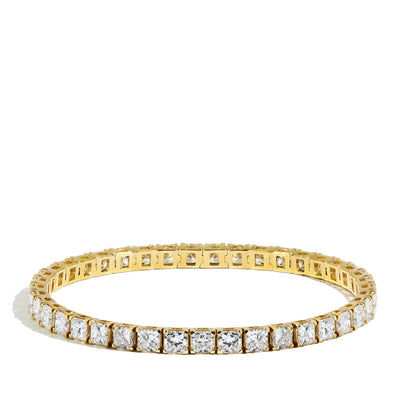 Princess Cut Lab Grown Diamond Tennis Bracelet - Private Label product