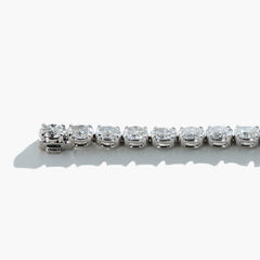 12 Carat Diamond Oval Tennis Bracelet in Platinum