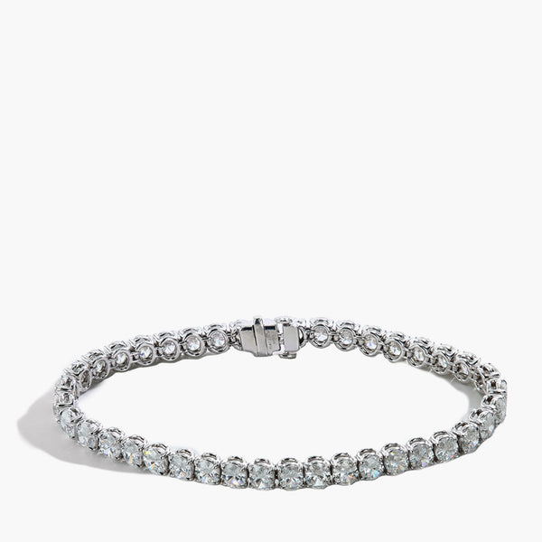16 Carat Diamond Oval Tennis Bracelet in Platinum