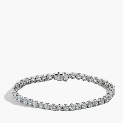 16 Carat Diamond Oval Tennis Bracelet in Platinum - Private Label product