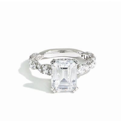 Tacori Royal T Emerald Pave Diamond Engagement Ring Setting - Tacori product