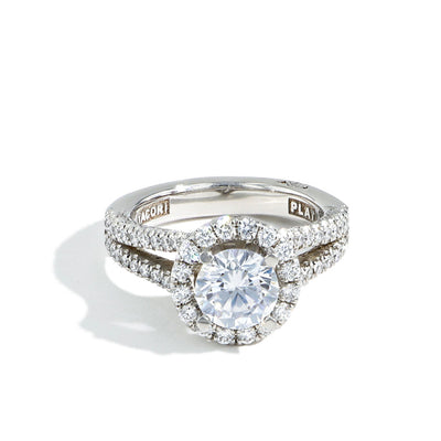 Tacori Petite Crescent Round Bloom Split Band Engagement Ring - Tacori product