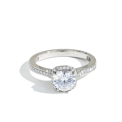 Tacori Dantela Round Halo Small Pave Diamond Engagement Ring - Tacori product