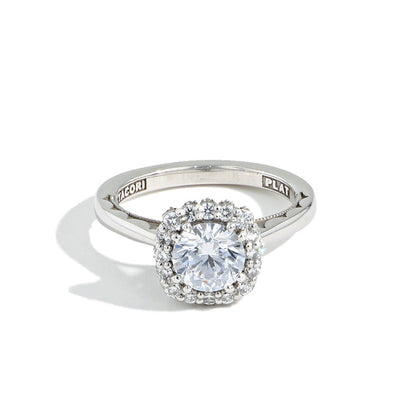 Tacori Full Bloom Cushion Round Engagement Setting - Tacori product
