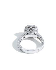 Tacori RoyalT Cushion Bloom Channel Set Engagement Ring