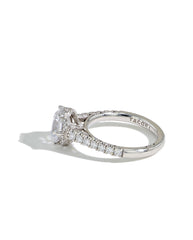 Tacori Petite Crescent Emerald Cut Halo Engagement Ring