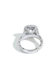 Tacori RoyalT Classic Crescent Cushion Bloom Engagement Setting