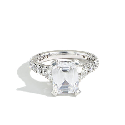 Tacori RoyalT Emerald Diamond Pavé Engagement Ring - Tacori product