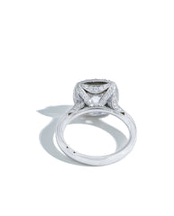 Tacori RoyalT Round Diamond Cushion Bloom with High Polish Band
