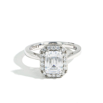 Tacori RoyalT Emerald Cut Bloom with High Polish Band - Tacori product
