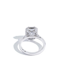 Tacori RoyalT Round Diamond Cushion Bloom with High Polish Band