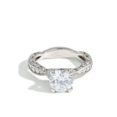 Tacori RoyalT Pave Ribbon Engagement Ring