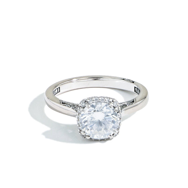 Tacori Dantela Round Solitaire Diamond Crown Engagement Ring Setting