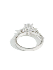 Verragio Classic Round Diamond Three Stone Engagement Ring Setting
