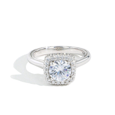 Verragio Classic Round Cushion Halo Engagement Ring Setting - Verragio product