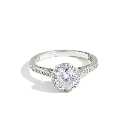 Tacori Dantela Round Halo Pave Diamond Engagement Ring Setting - Tacori product