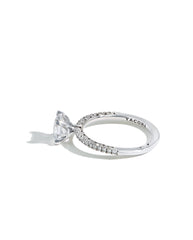 Tacori Petite Crescent Round Solitaire Pave Engagement Ring Setting