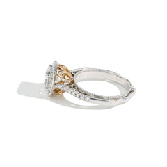 Verragio Venetian Cushion Halo Vintage Engagement Ring Setting