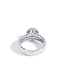 Tacori Petite Crescent Triple Row Halo Engagement Setting
