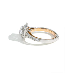 Verragio Couture Round Double Cushion Halo Engagement Ring Setting