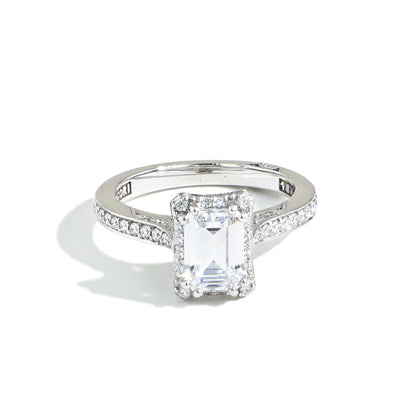 Tacori Dantela Emerald Cut Bloom Engagement Setting - Tacori product