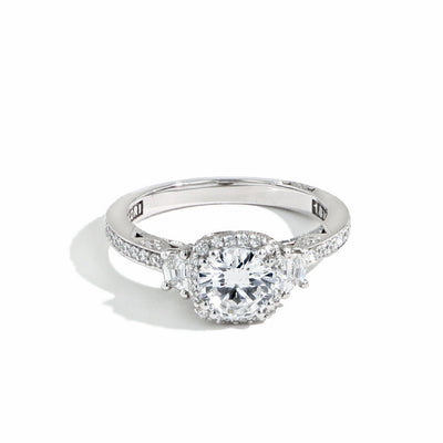Tacori Dantela Round Side Stone Diamond Engagement Ring Setting - Tacori product