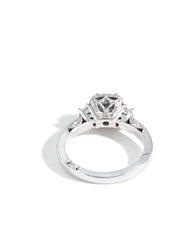 Tacori Dantela Round Side Stone Diamond Engagement Ring Setting