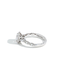 Tacori Petite Crescent Cushion Shape Bloom Engagement Ring