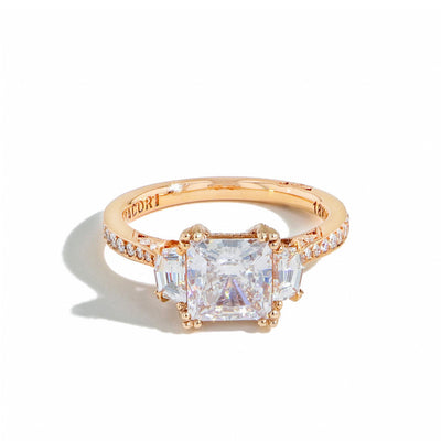 Tacori RoyalT Cadillac Three Stone Princess Cut Engagement Ring - Tacori product