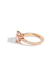 Tacori RoyalT Cadillac Three Stone Emerald Cut Engagement Ring
