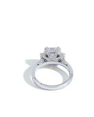 Tacori RoyalT Cadillac Three Stone Emerald Cut Engagement Ring