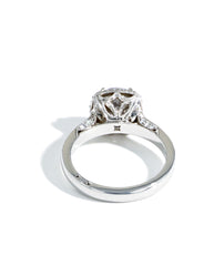 Tacori Dantela Round Halo Pave Diamond Engagement Ring Setting in Platinum