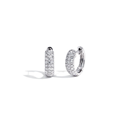 .74ctw Pavé Diamond Huggie Earrings - Private Label product