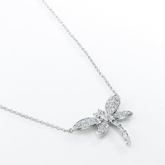 Diamond Dragonfly Pendant Necklace