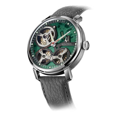 Accutron Electrostatic Spaceview Green on Charcoal Strap