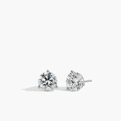 4.00ctw White Gold Natural Diamond Studs
