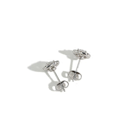 Private Label Diamond Cushion Halo Stud Earrings - 1.00 ctw
