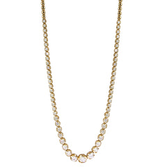 3 Carat Halfway Graduated Diamond Tennis Necklace