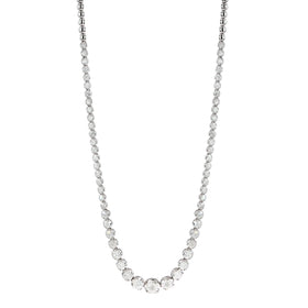 3 Carat Halfway Graduated Diamond Tennis Necklace