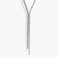 Rahaminov Pear Shape and Round Diamond Lariat Necklace