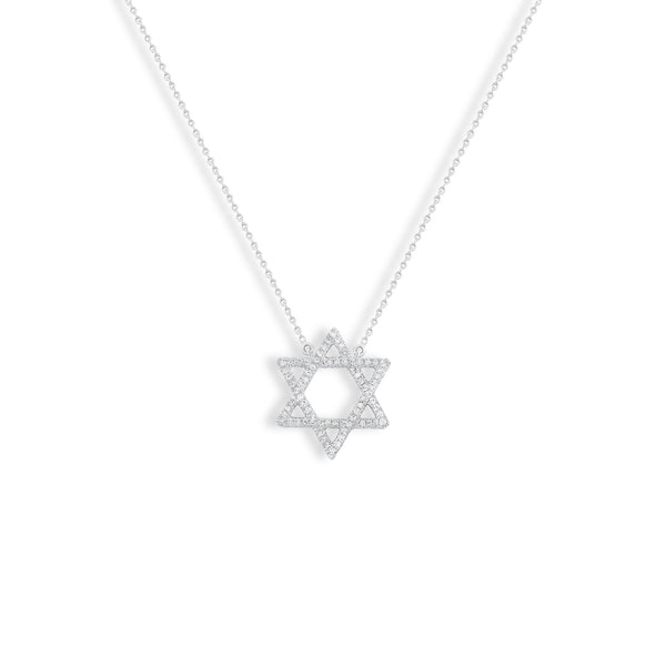 .20 Carat Diamond Star of David Pendant Necklace