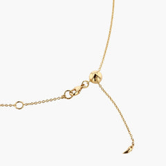 ONDYN Amazonia Diamond Bezel Necklace in 18K Yellow Gold