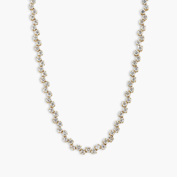 13 Carat Alternating Diamond Tennis Necklace