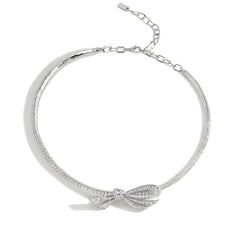 8 Carat Diamond Pavé Bow Choker
