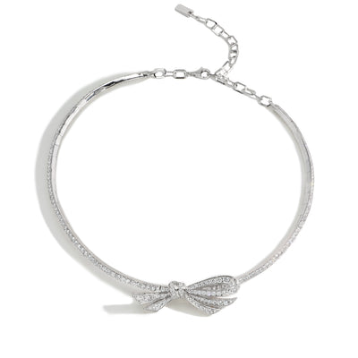 8 Carat Diamond Pavé Bow Choker - Private Label product
