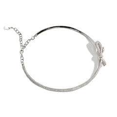 8 Carat Diamond Pavé Bow Choker